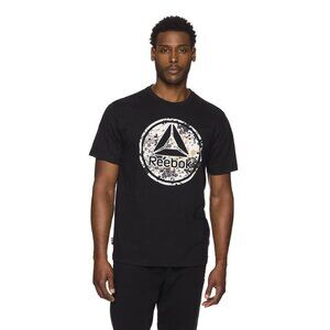 Reebok Gray Men’s T-Shirt – Big Logo – Size S